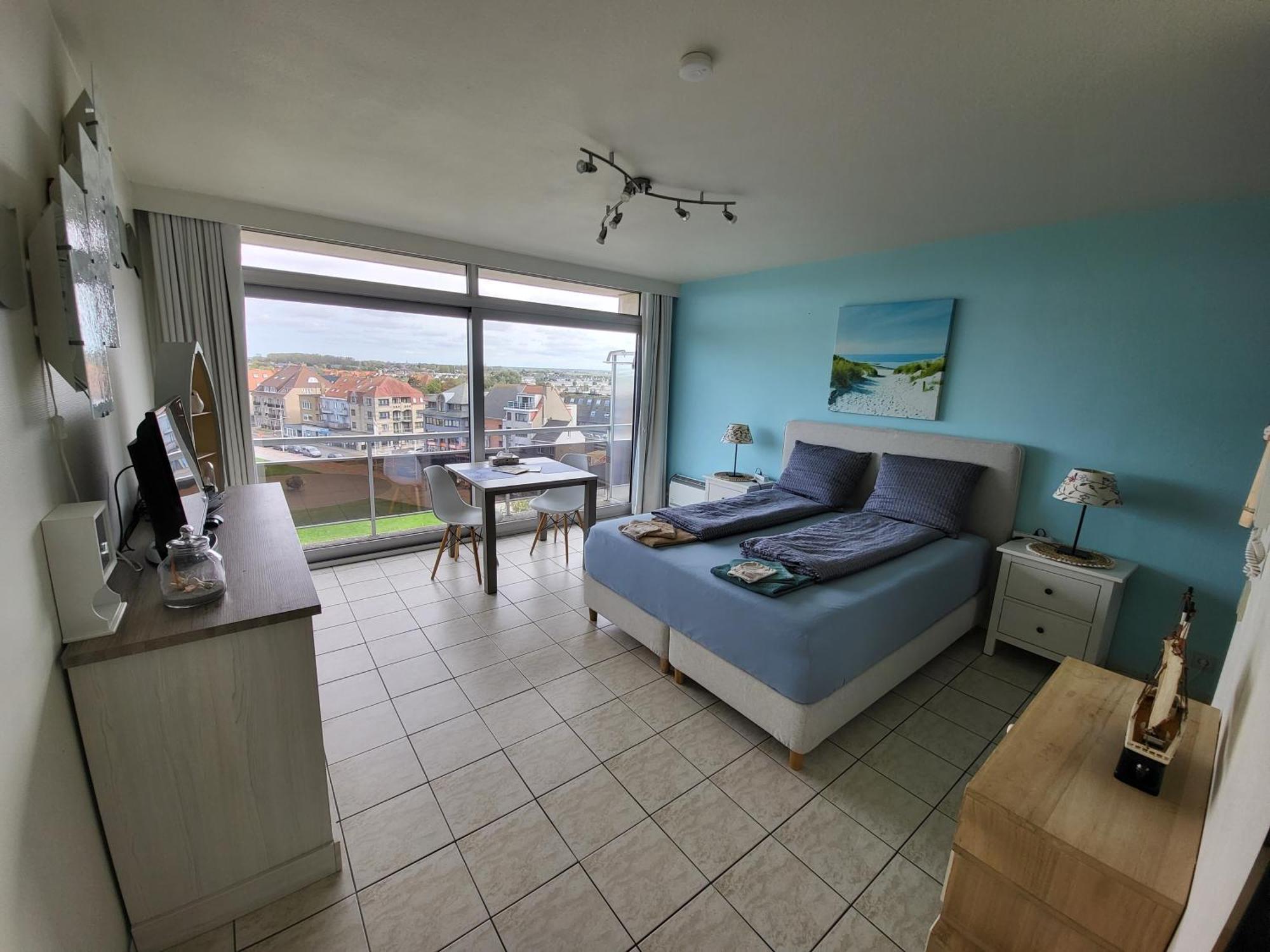 Studio With Sea View And Panoramic View In Bredene Exteriör bild